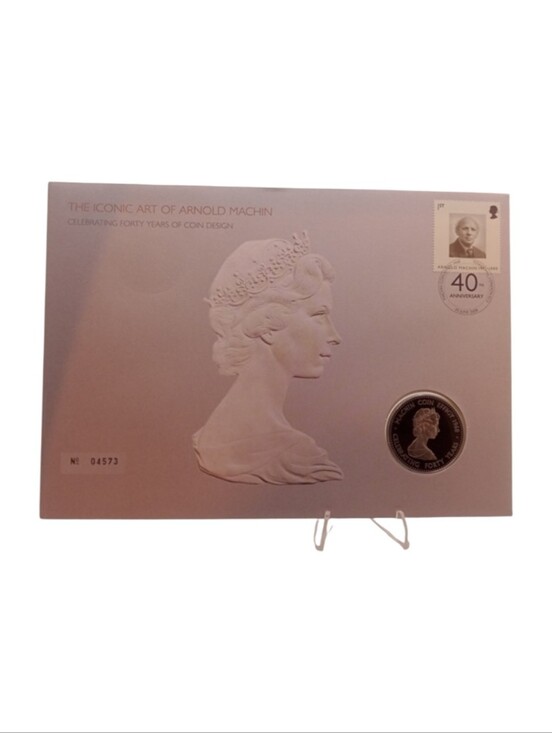 UK GB 2008 Royal Mint Arnold Machin Medallic Coin First Day Cover!